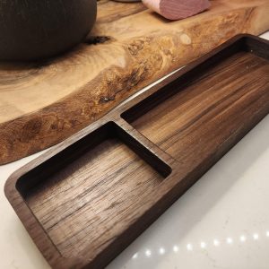 Pen Tray | Handcrafted Peruvian Walnut Desk Organizer Storage Ideas