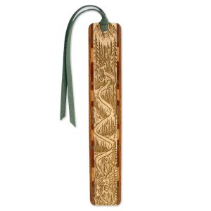 Mountain Biker Wood Bookmark – Laser Engraved