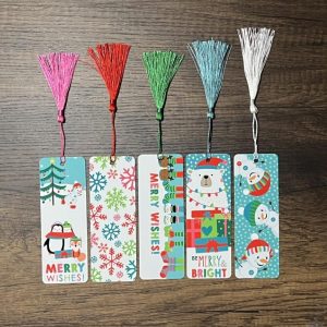 Brights Christmas Bookmarks, set of 5